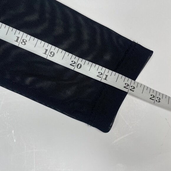 Windsor Black Studded Mesh Keyhole Bodycon Mini Dress Sz Med Going Out Feminine - Picture 8 of 11